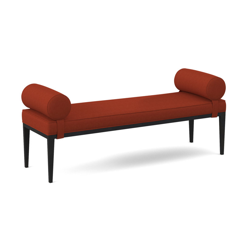 Brooklyn Upholstered Bench, Espresso, Margaret Tangelo Polyester Blend