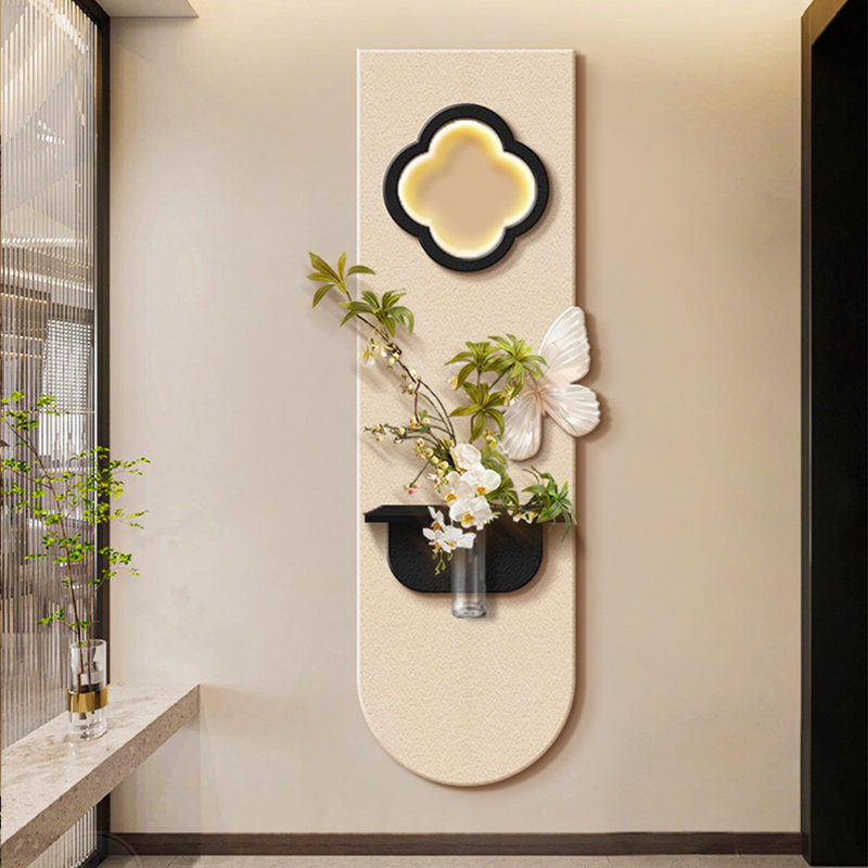 Art mural en bois manufacturé noir et blanc, H 39,37 po x l 13,78 po