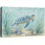 «Blue Sea Turtle», reproduction d'art sur toile encadrée, impression sur toile encadrée-131654296-131654294