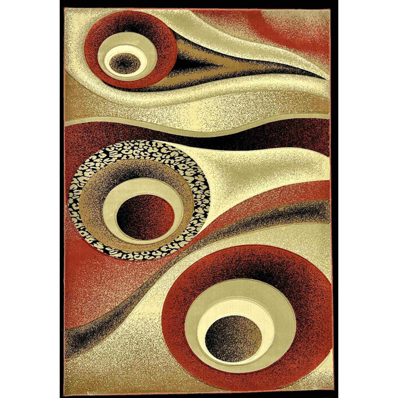 Walter Performance Abstract Indoor Rug, Rectangle 7'9" x 10'8"