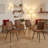 Upholstered Dining Chair with Carbon Steel Legs (Set of 4)-124579587-124568719