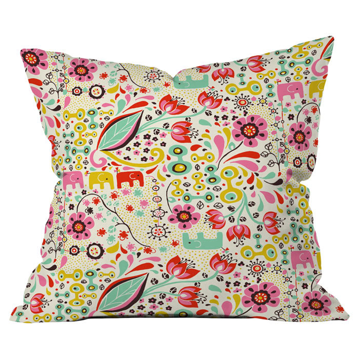 Deny Designs Rebekah Ginda Design Frolic Outdoor Throw Pillow | Wayfair