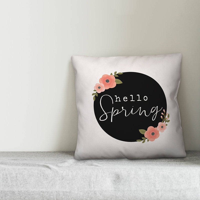 Coussin Hello Hello, 16 po x 1 po