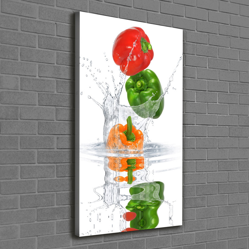 Peppers - Wrapped Canvas Print