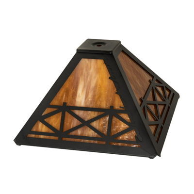 6.75 in. H Glass Empire Lamp Shade and Pendant Shade