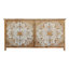 Garde-manger 60 po en bois d'aspect rétro pour salle à manger avec rangement flexible inspiré des plats de cuisson