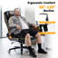 Fauteuil de direction ergonomique avec accoudoirs rabattables