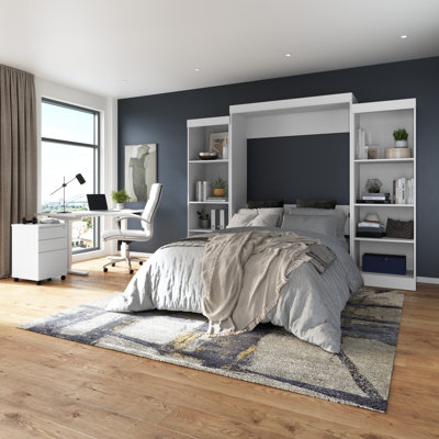 Edge 110W Murphy Storage Bed with Shelving Units