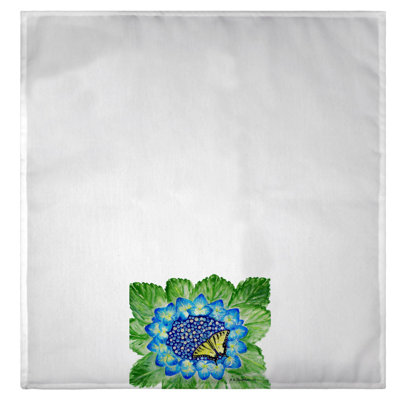 Garden Hydrangea and Swallowtail Guest Towel
