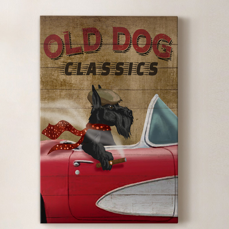 " Old Dog Classics ", 12" H x 8" W x 1" D