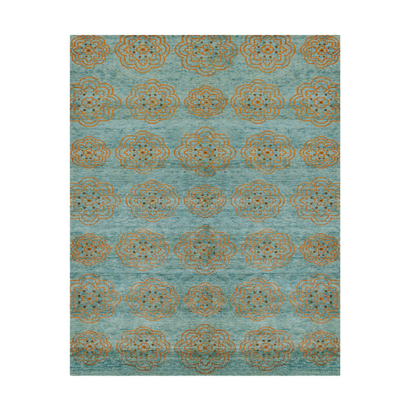 Cody Hand Knotted Wool Floral Indoor Rug, Rectangle 8'6" x 11'6"