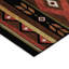 Tapis brun / rouge / vert en polyester tissé à la machine Binderveld Southwestern-1544782914