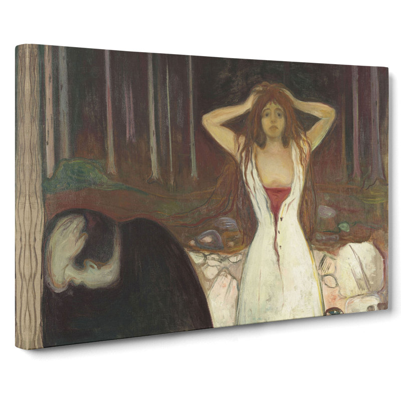 Ashes by Edvard Munch - Wrapped Canvas, 35cm H x 50cm W x 3cm D
