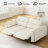 Attalia 74.8-Inch 3D Velvet Fabric Pillow Arm Dual Motor Reclining Sofa with Adjustable Headrest and USB Port-1765748939