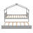 Saunderton Wooden House Bed with Trundle-299217222-298050778