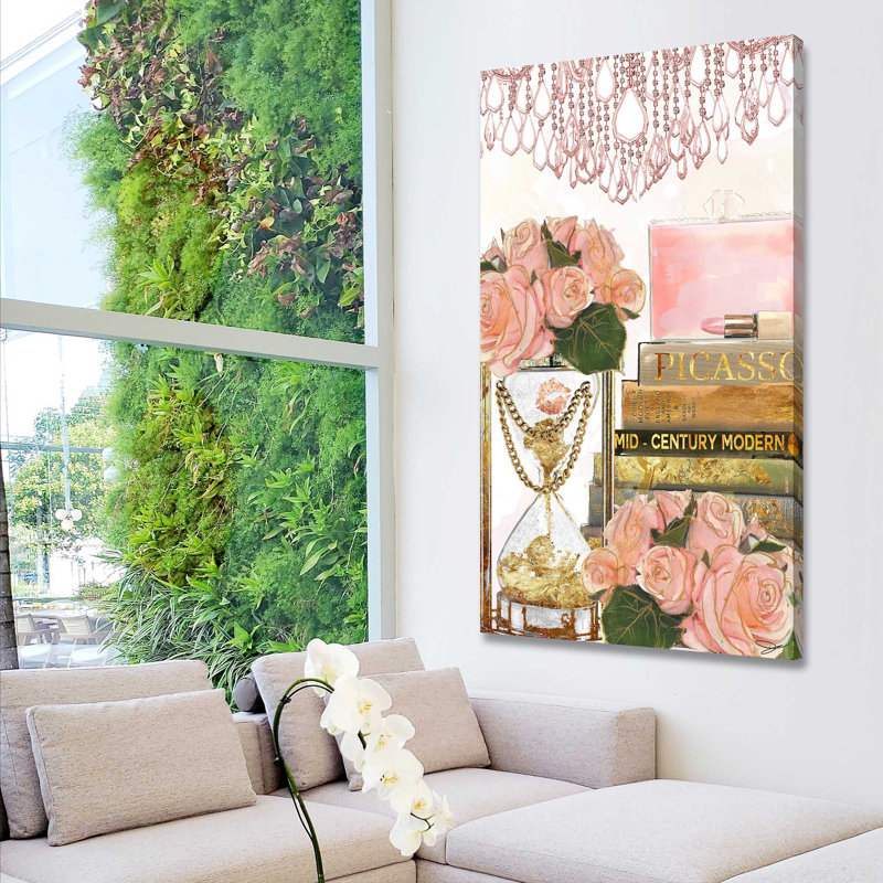 Time & Fashion (Vertical) par By Jodi - impression, H 30 po x l 18 po x P 1 po, Toile tendue