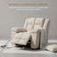 Ensemble de canapé inclinable, ensemble de salon inclinable en tissu de velours côtelé, canapé inclinable avec console et porte-tasses pour le salon (beige, fauteuil inclinable)