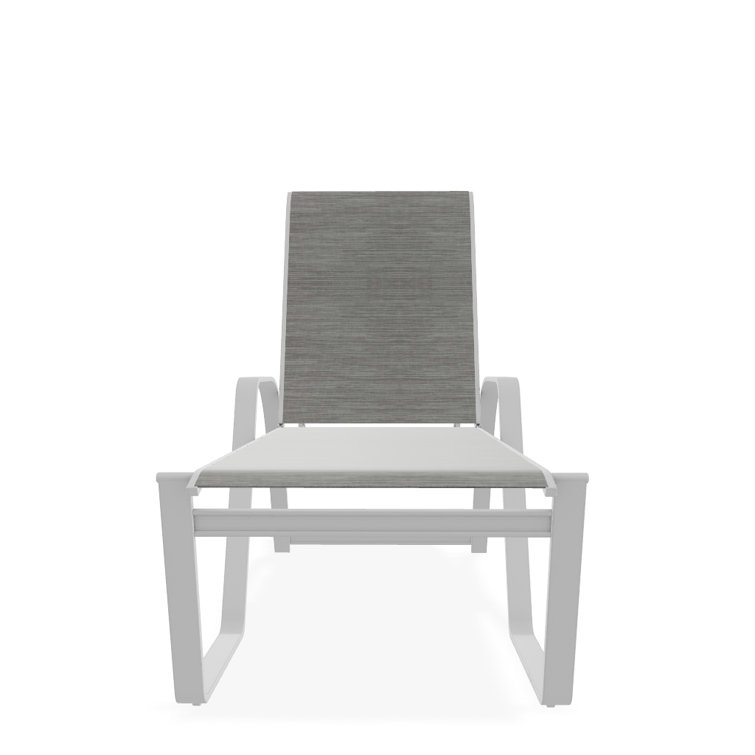 Holna Outdoor Rust-Resistant Metal Chaise Lounge