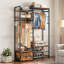 Porte-vêtements en bois manufacturé 47,5 po