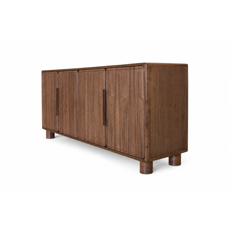 Arcen 84" 4 Door Sideboard, Walnut