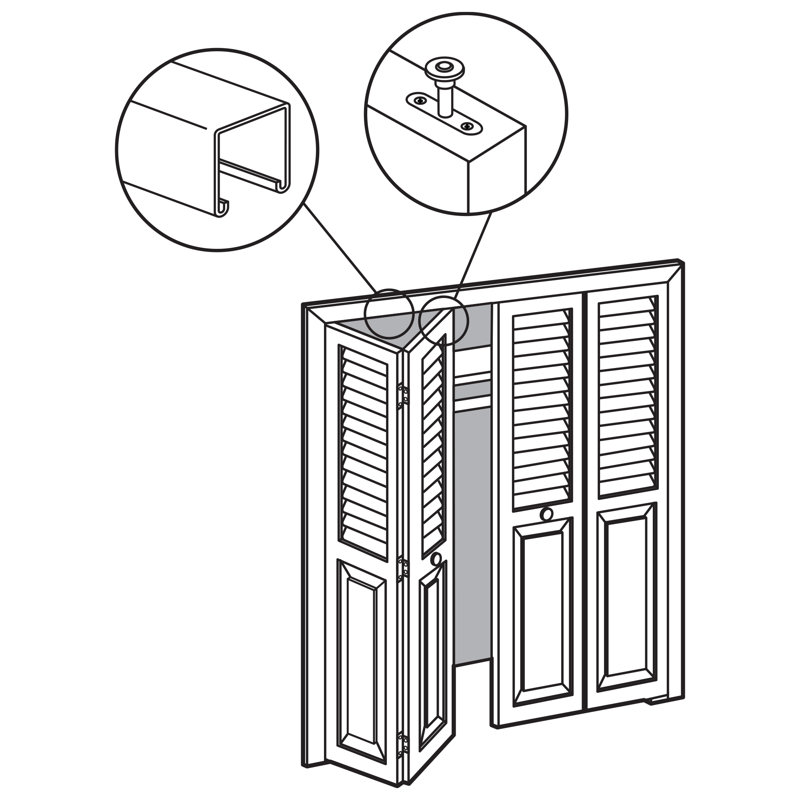 Rouleau de porte de garde-robe Prime-Line