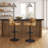 Swivel Upholstered Adjustable Height Counter Stool-88710707