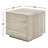 Totka Faux Travertine Square End Table