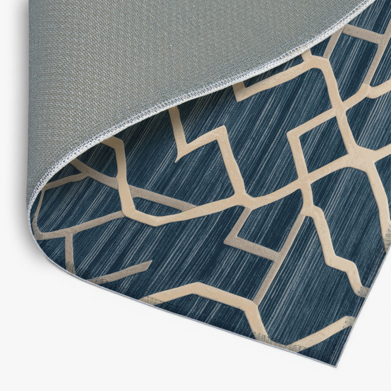 Trellis Gray Indoor and Outdoor Area Rug, Rectangle 8' x 10'