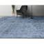 Tapis bleu clair et noir noué à la main de haute qualité