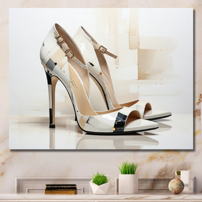 Beige High Hells Collage I, reproduction d'art sur toile