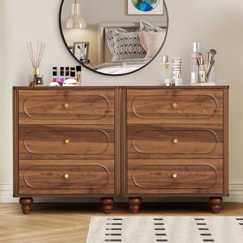 Commode 3 tiroirs, Noyer