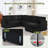  Modular Sectional Sofa with Chaise Lounge, Comfy Deep Dual-Layer Cushion Couch-128968754-128968751