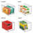 mDesign Stacking Plastic Storage Kitchen Bin with Pull-Out Drawers