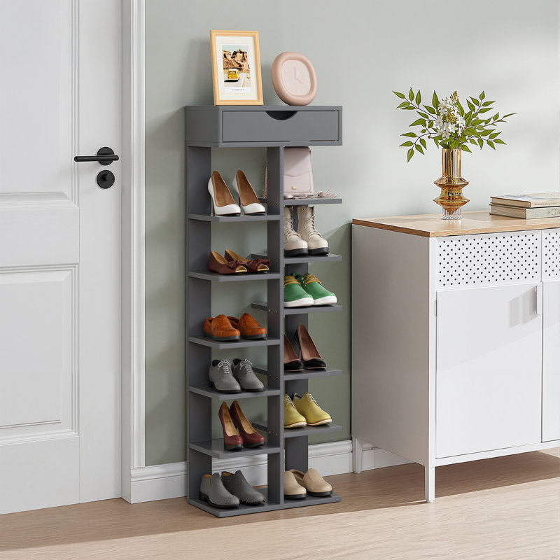 7-Tier Shoe Rack - Small Space Solution - Store Up To 12 Pairs Of Shoes - Organize Shoes