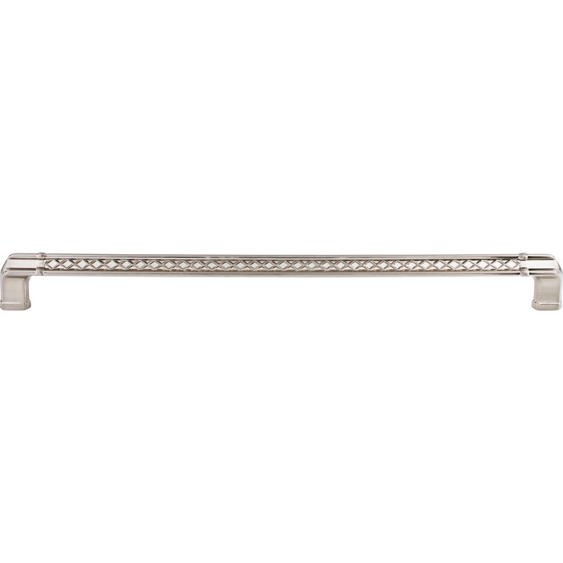 Tower Bridge Bar pull, Brushed Satin Nickel, 12" Center to Center