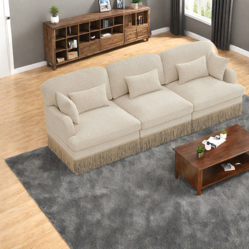 Canapé modulaire en chenille 3 places Comfy