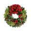 26" Holiday Wreath and UV Rated Boxwood Topiary