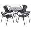 Behr 4 - Person Patio Dining Set Umbrella Hole Included Round Table