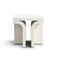 Table basse carrée moderne en faux marbre avec pieds arqués - 55 cm-1393539691