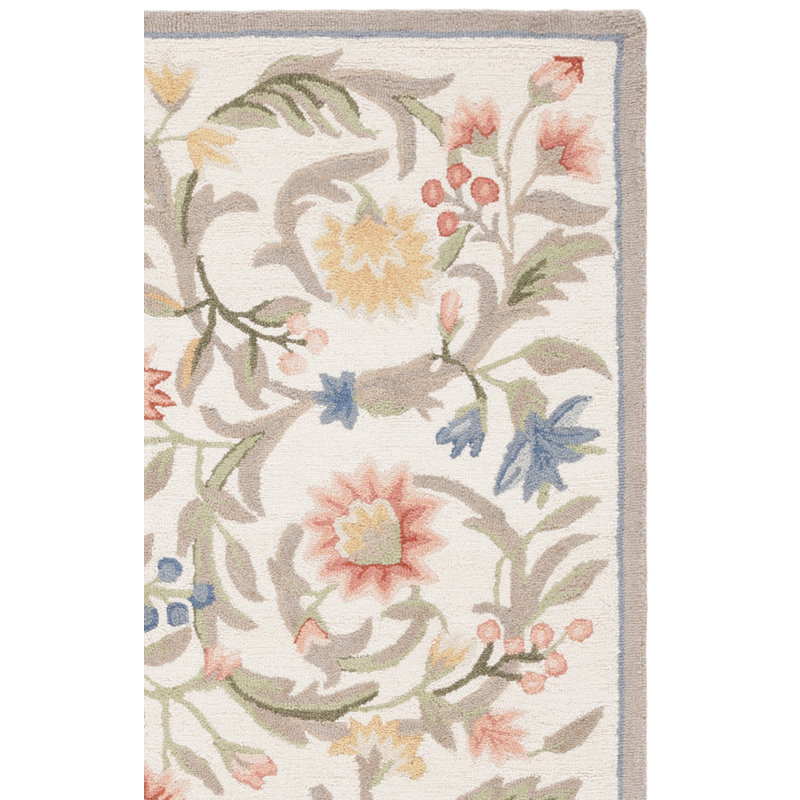 Hollander Handmade Hooked Wool Area Rug, Rectangle 1'8" x 2'6"