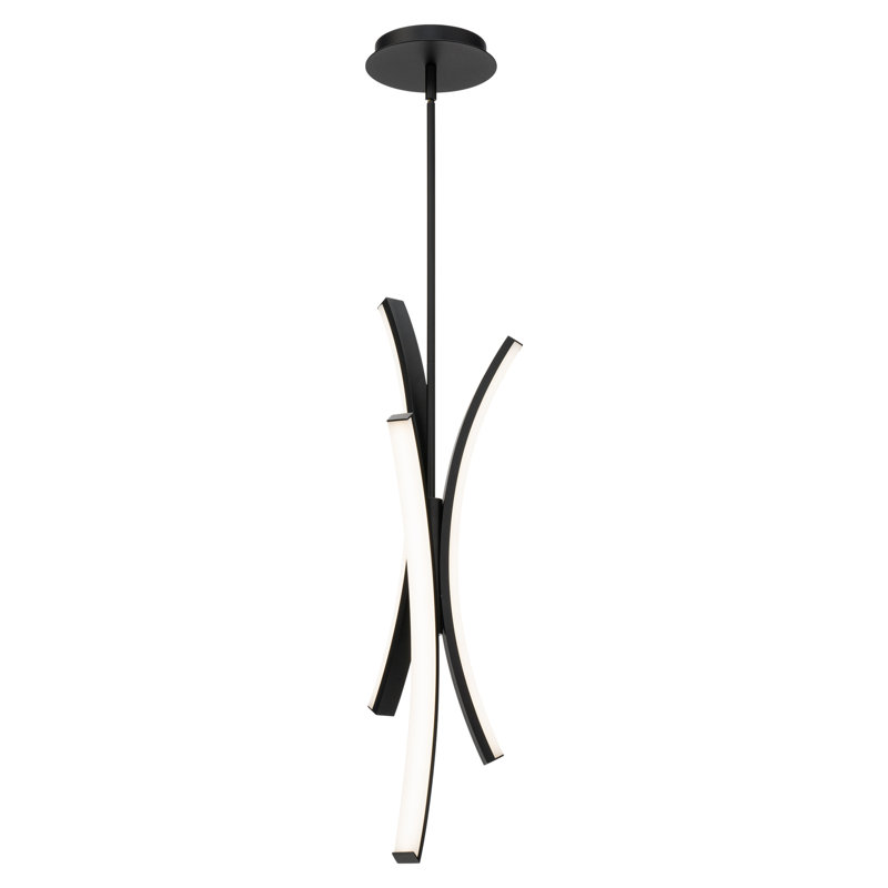 Black Aluminum Mini LED Indoor/Outdoor Pendant Light