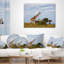 Grande girafe dans la savane - Coussin décoratif à imprimé paysage-1706565360-1706565362