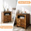 Table de chevet moderne à 2 tiroirs en bois avec dispositif de chargement, avec espace de rangement ouvert-721662035-721662032