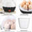 RAINBEAN Egg Cooker - 7-Egg Capacity Boiler With Automatic Shut Off, Hard, Medium & Soft Boiled Eggs, Easy-To-Peel Poacher For Kitchen & Apartment Essentials
