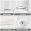 42 po Ventilateur de plafond encastré 3 pales ABS avec ensemble d'éclairage et télécommande-105501505-105501508