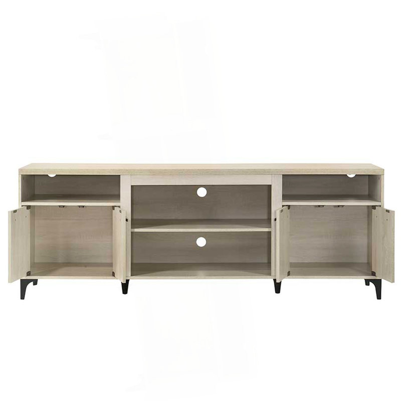 Enzo 70"W Oak Finish 4-Door TV Stand