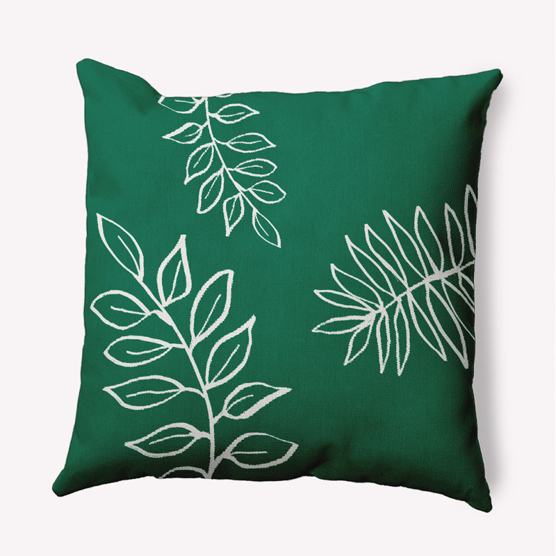 Housse et insert de coussin en polyester Breeland, 16 po x 16 po, Vert pré, Polyester/ Bourre en polyester