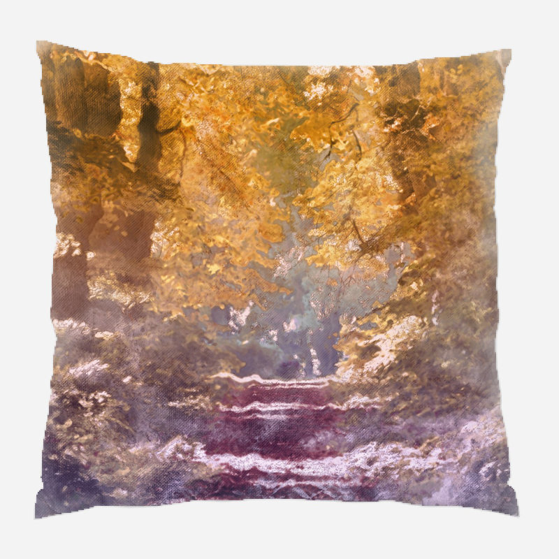 Eddins Outdoor Reversible Throw Pillow, Microsuede, Indoor