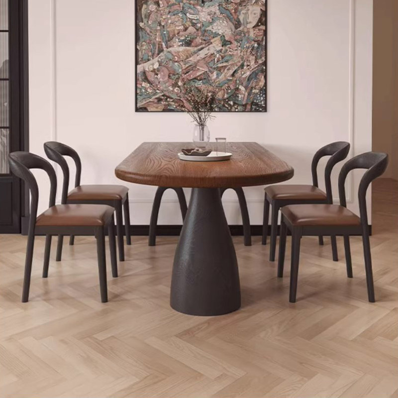 6 - Person Solid Wood Solid Wood Top Three Leg Dining Set, 29.53" H x 94.49" L x 39.37" W, 7 Pieces: Table, 6 Chairs