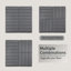 Carreaux de terrasse en plastique emboîtables, paquet de 44 tuiles de terrasse, tuile de terrasse carrée extérieure imperméable 12 po x 12 po toutes saisons, piscine, terrasse, terrasse, gris